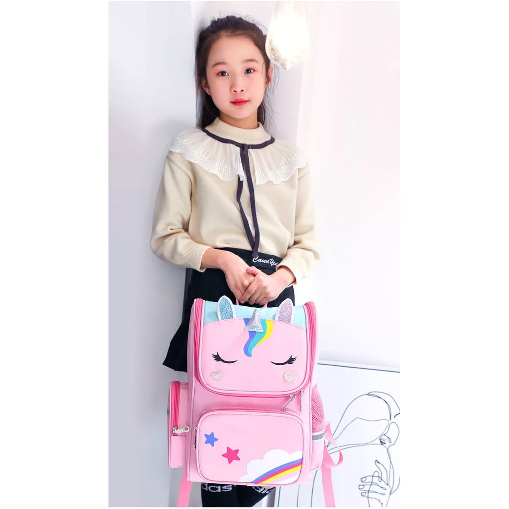 [GRATIS ONGKIR] Tas ransel backpack karakter Unicorn/Batman ransel anak Sekolah Paud Tk SD perempuan/Laki laki Import