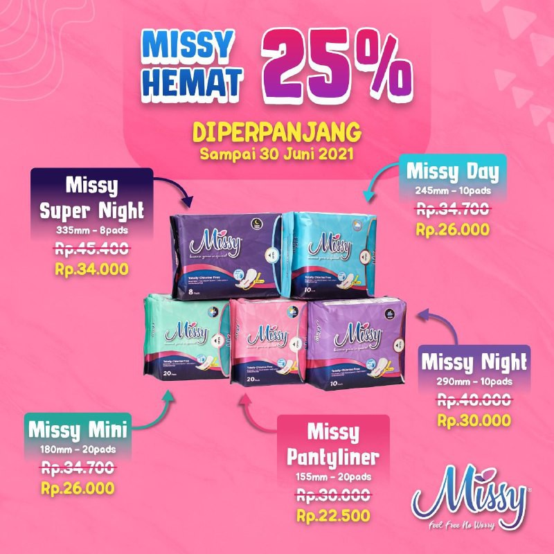 Pembalut Missy Kesehatan Wanita
