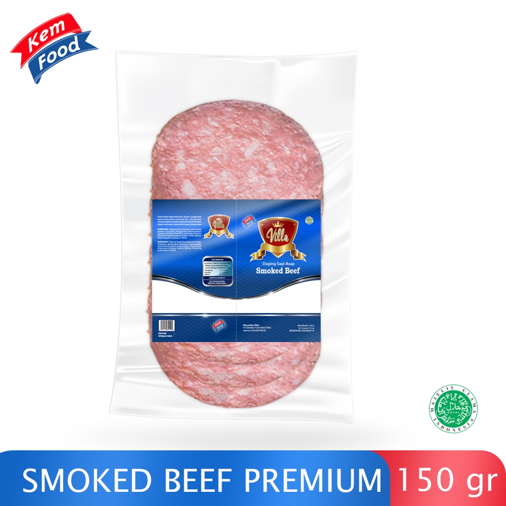 Villa Smoked Beef - Daging Sapi Asap Premium 150gr