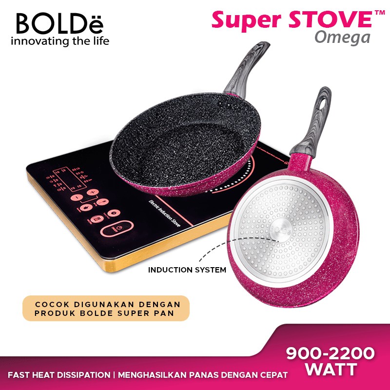 Jual KOMPOR INDUSKSI / SUPER INDUCTION STOVE OMEGA BOLDE | Shopee Indonesia