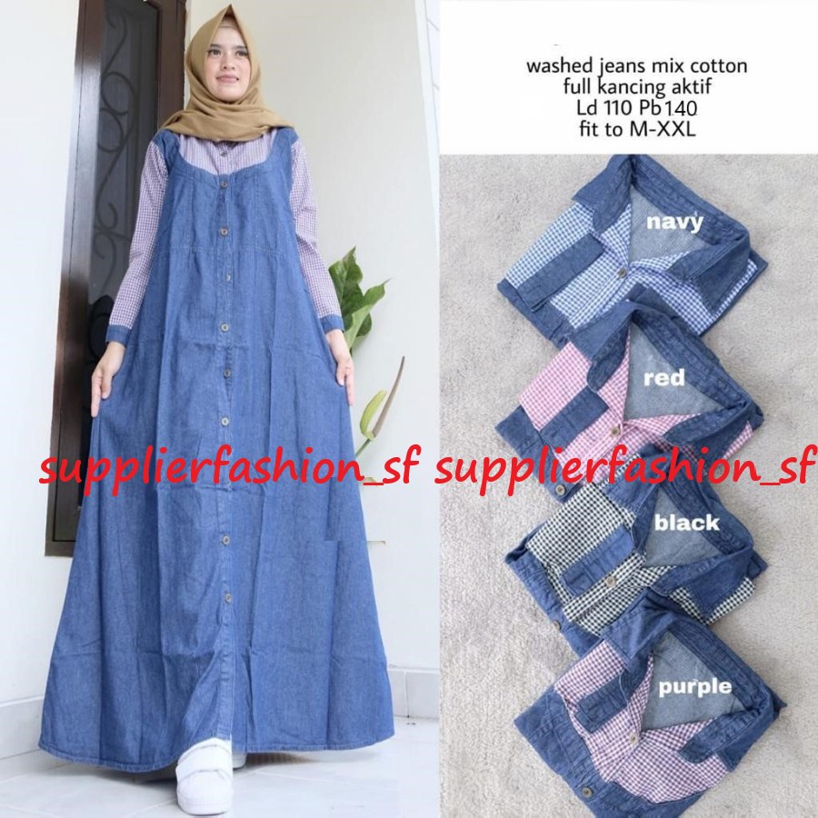REYNA MAXY JELITA / REISA MAXY / GAMIS JEANS TERBARU BEST SELLER SF