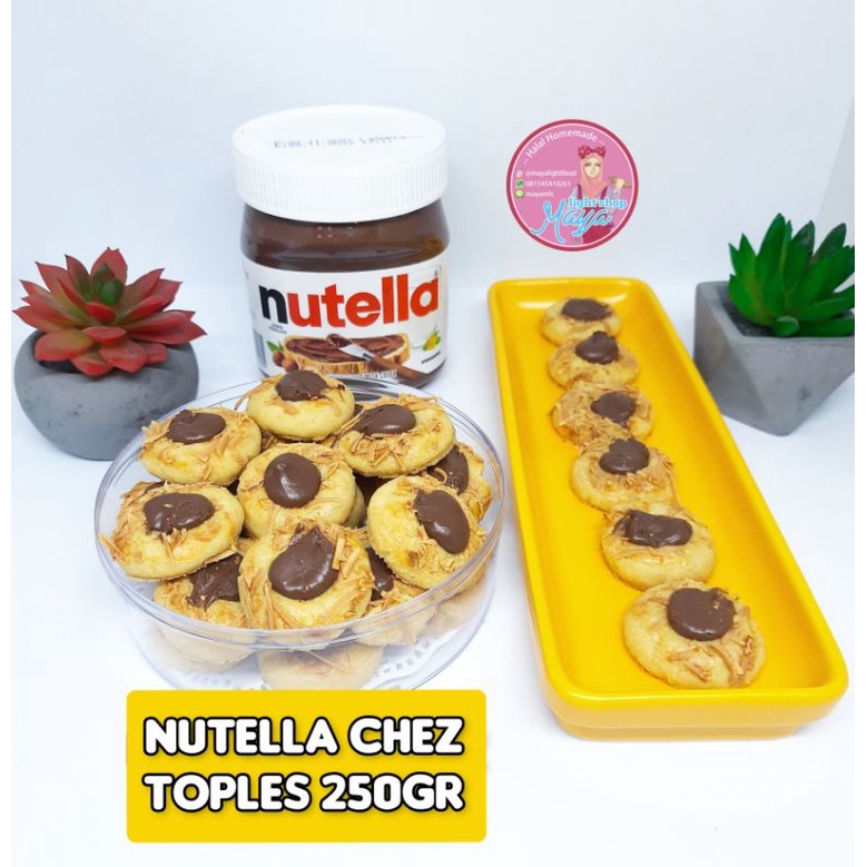 Nutella Berry Chez Tumbprint cokelat nutella cookies chocolate kue kering kuker strawberry blueberry halal murah kukis kue lebaran hampers parcel kue