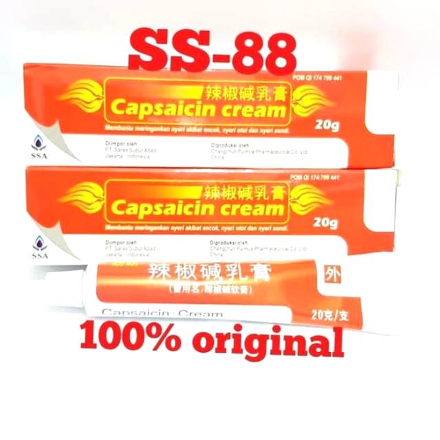 CAPSAICIN CREAM ~ Untuk Nyeri Sendi, Encok, Keseleo