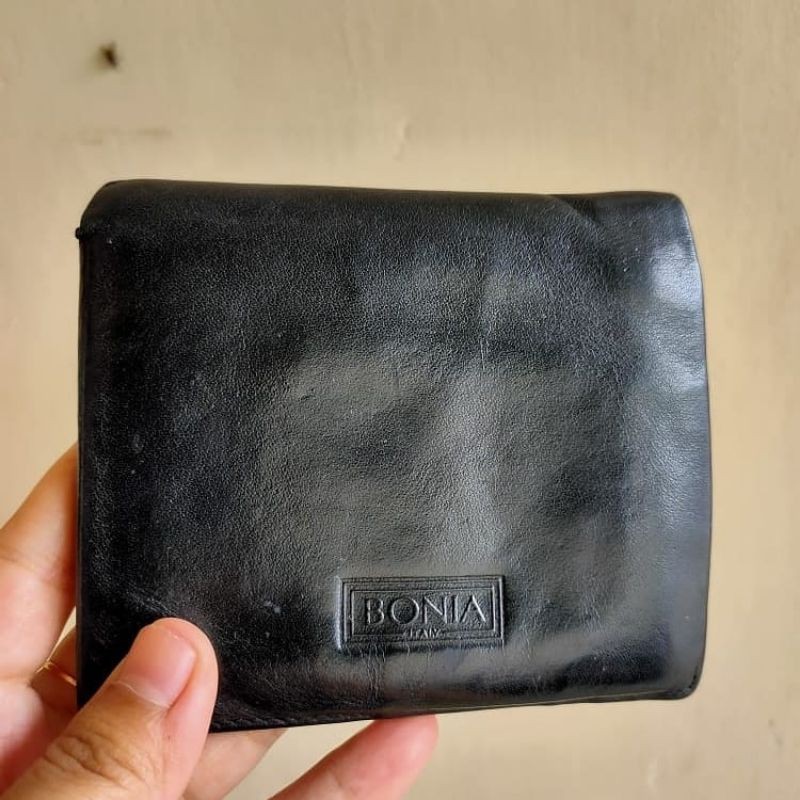 Preloved dompet bonia bifold original auth second