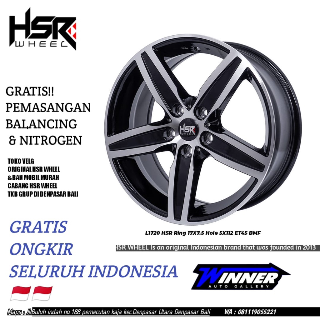 Velg Racing Ring 17 Mercy Chairman Cooper S Macan - HSR Akarui