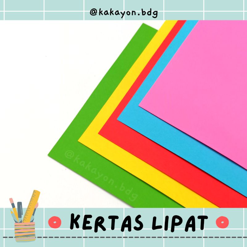 

Kertas Lipat / Origami / Dua Sisi Double Side / Prakarya Kerajinan Anak