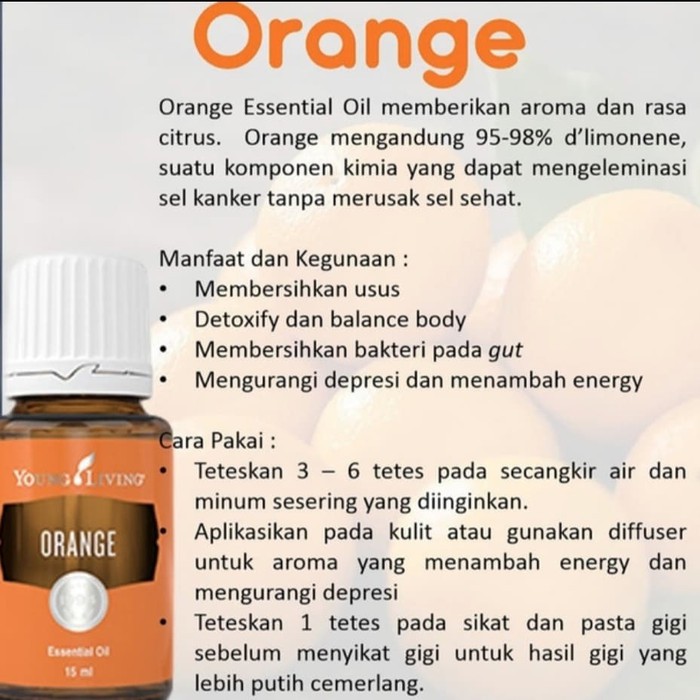 Young Living Orange Essential Oil 15 Ml Shopee Indonesia