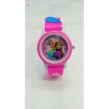 JAM TANGAN ANAK ANAK WANITA RING KARAKTER FROZEN
