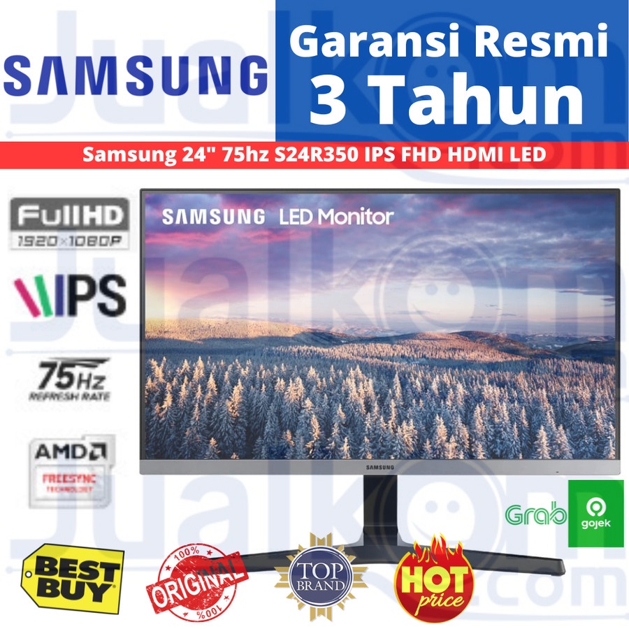 Samsung 24&quot; S24R350 24 inch IPS FHD HDMI VGA Monitor LED LS24R350