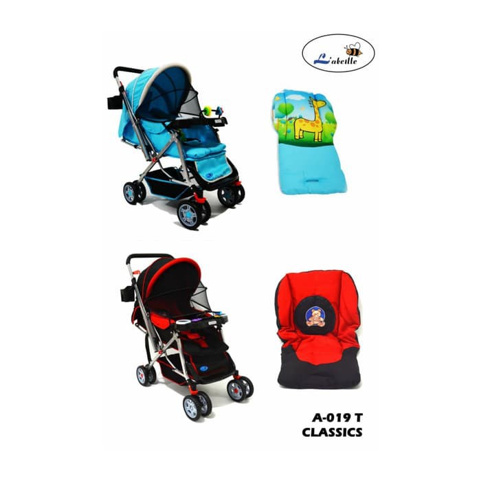 Makassar - Stroller Labeille Classic Reversible Handle Bolak Balik | Kereta Dorong Bayi L'abeille