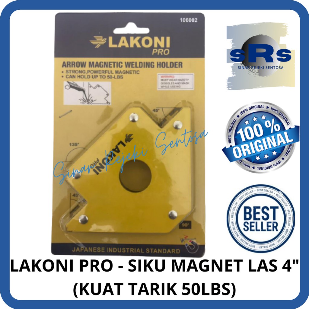 LAKONI PRO/JETJO TOOLS - SIKU MAGNET LAS 4" / ARROW MAGNET WELDING HOLDER