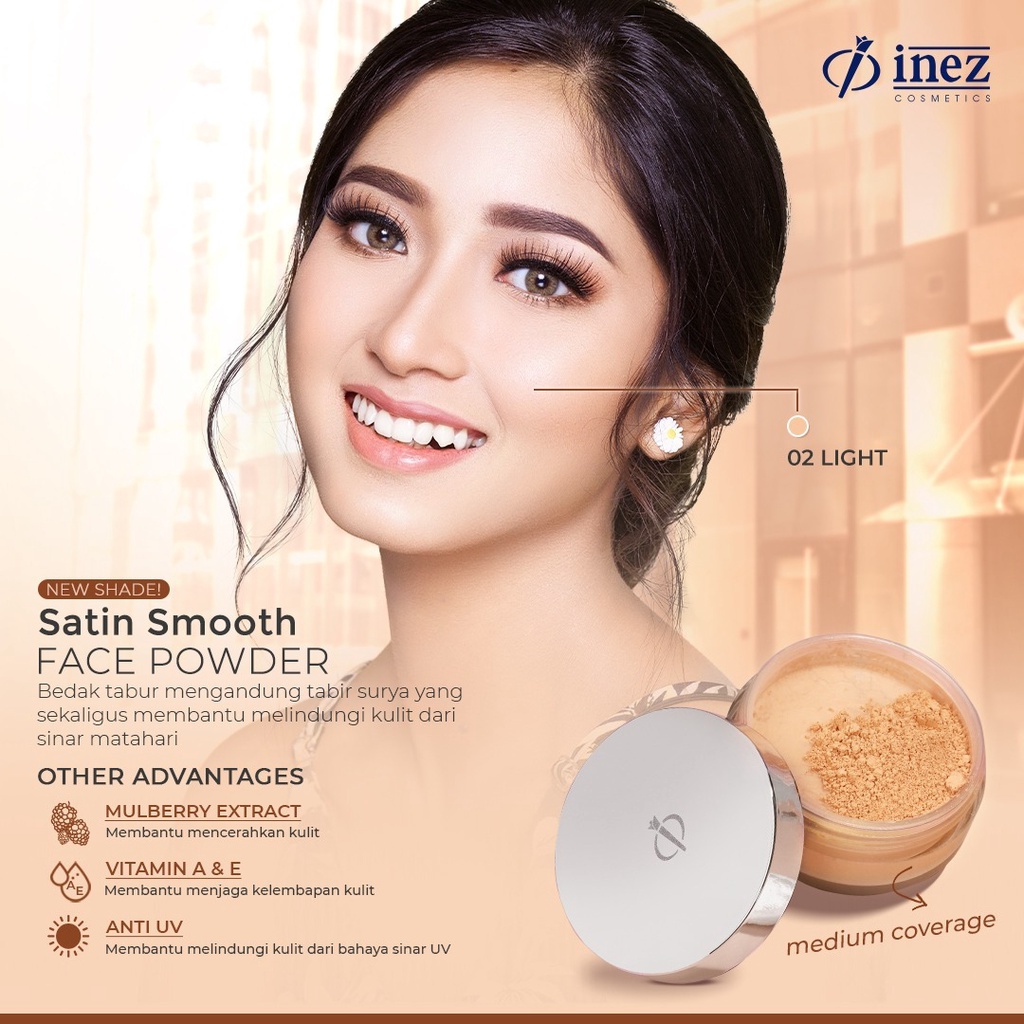 INEZ SATIN SMOOTH FACE POWDER KEMASAN BARU 20 GR