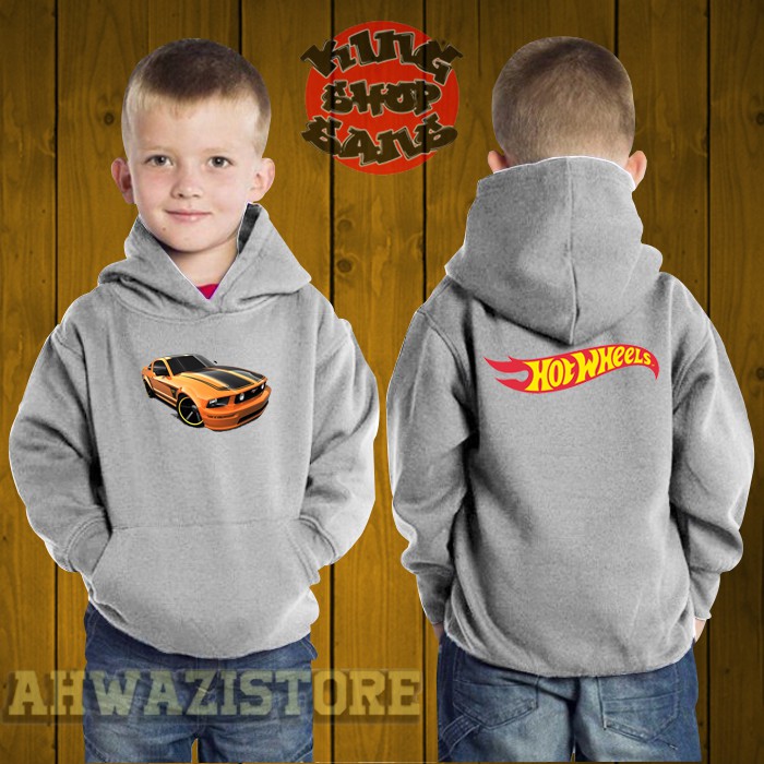 hoodie anak jaket anak hot wheels mobil keren
