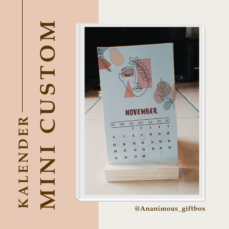 

Kalender Mini || Kalender Custom Estetik || Kalender stand kayu || kalender kpop|| kalender BTS