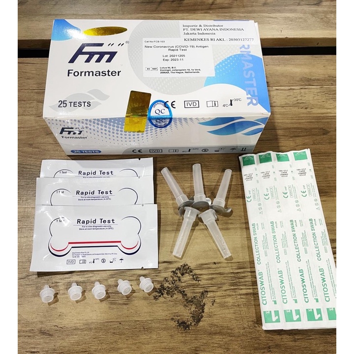 Formaster Swab Antigen ijin Kemenkes