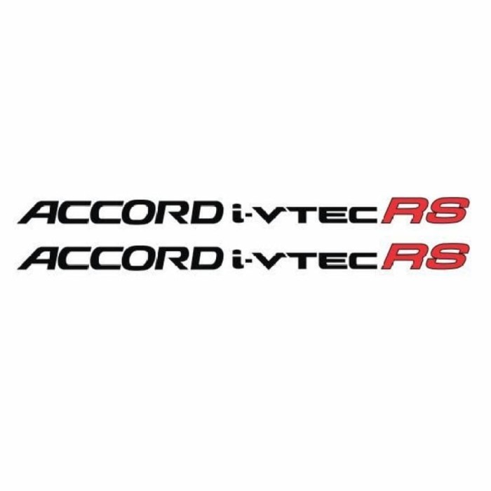 sticker accord i vtec rs sticker mobil accord i vtec rs Elegan