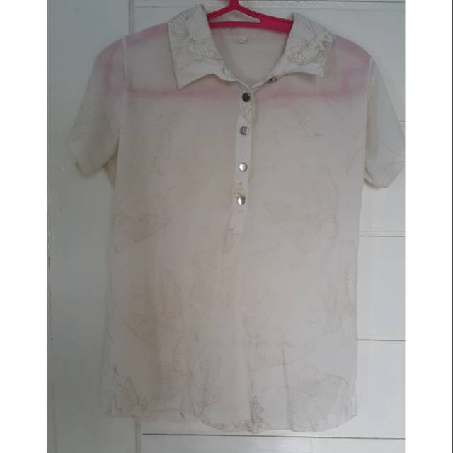 Preloved kemeja putih transparan