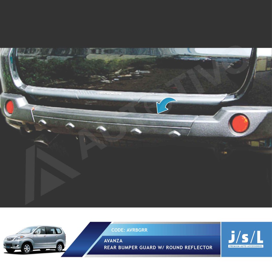 Pengaman Bumper Belakang Mobil Avanza/Xenia Guard W/ Reflector