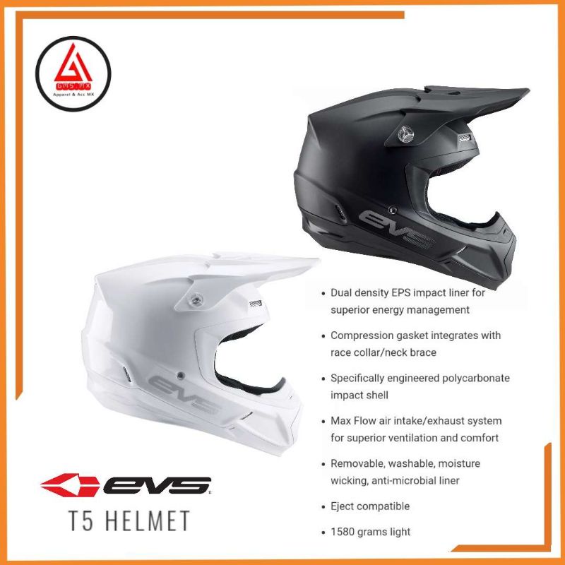 HELM EVS T5 SOLID SERIES, HELM TRAIL EVS, HELM CROSS EVS