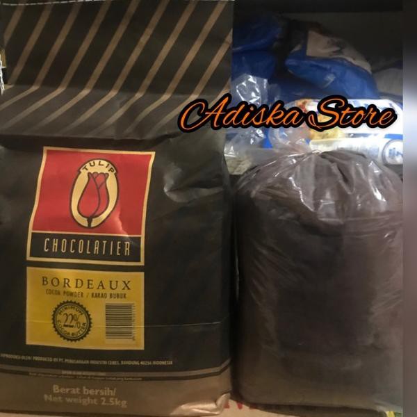 

〘PGR〙 Coklat Bubuk (Cocoa Powder) Tulip Bordeaux repack 100 gr