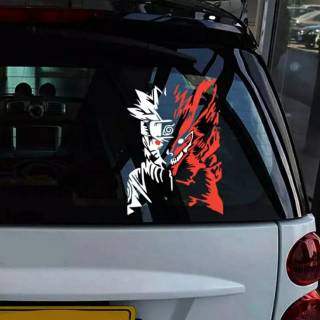  Stiker  Mobil  Styling kartun Naruto  reflektif mobil  stiker  