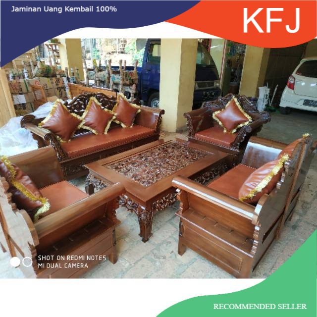 Kursi tamu Madura matahari jati