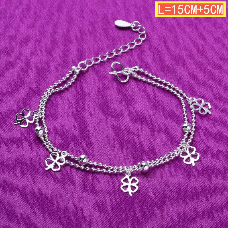 50 gaya 925 gelang perak asli, aksesoris perhiasan fashion Jepang dan Korea-9