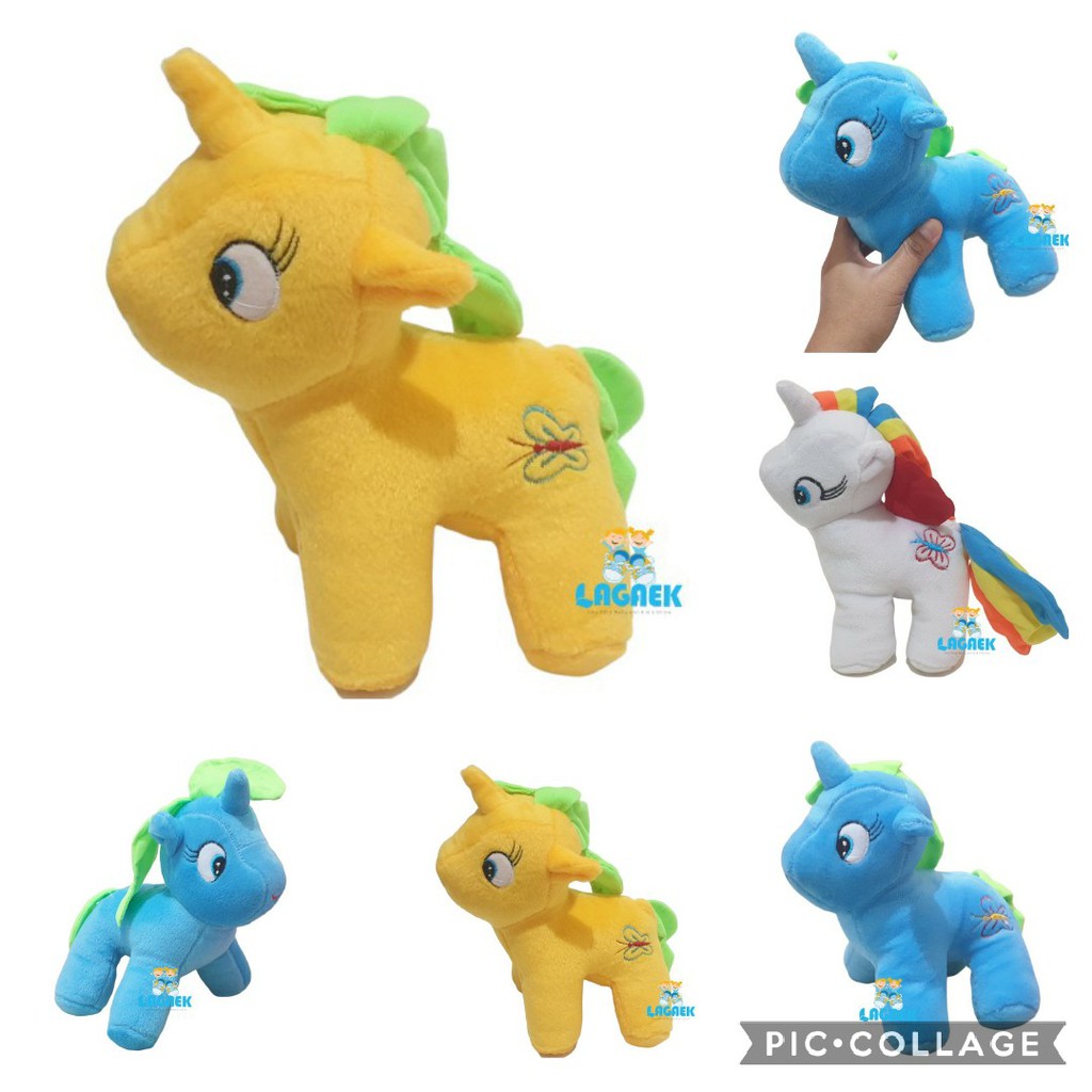 Boneka Anak Kuda Poni Bulu Halus Tinggi 24 cm - Mainan Edukasi Anak - Boneka Anak - Boneka Untuk Hadiah