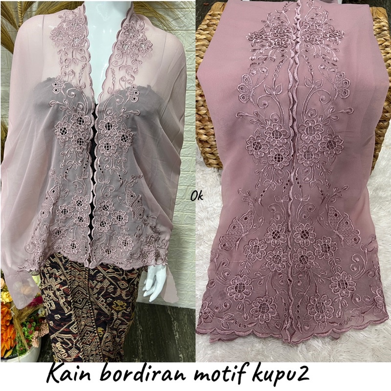 kain bordir motif kupu