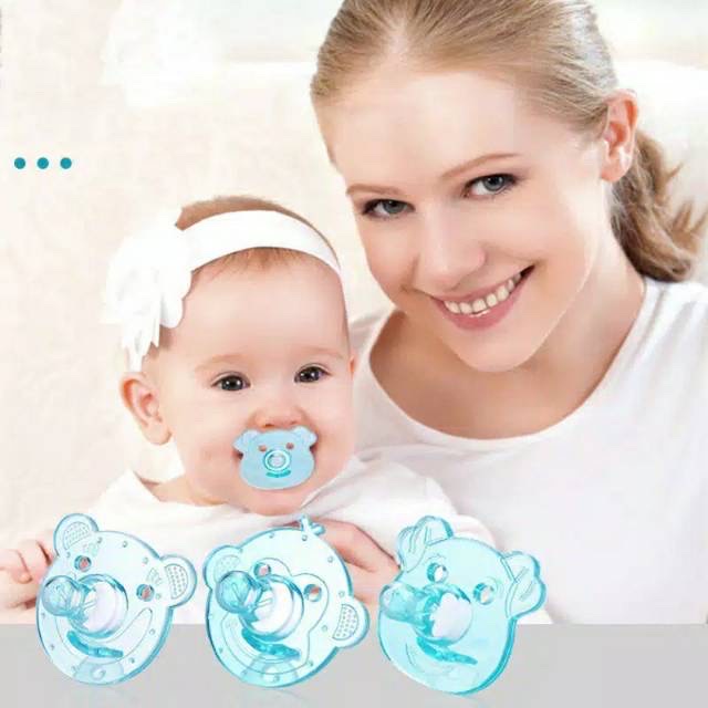 empeng pacifier silikon bening silicon transparan lucu hewan | bpa free