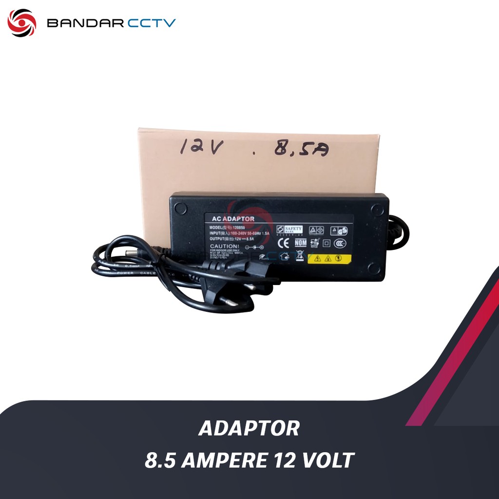 Adaptor CCTV 8,5 Ampere 12 Volt