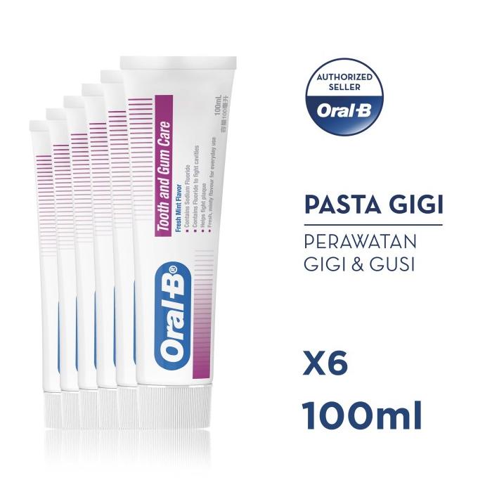 Oral-B Pasta Gigi Tooth and Gum Care 100 ml Paste - Paket isi 6