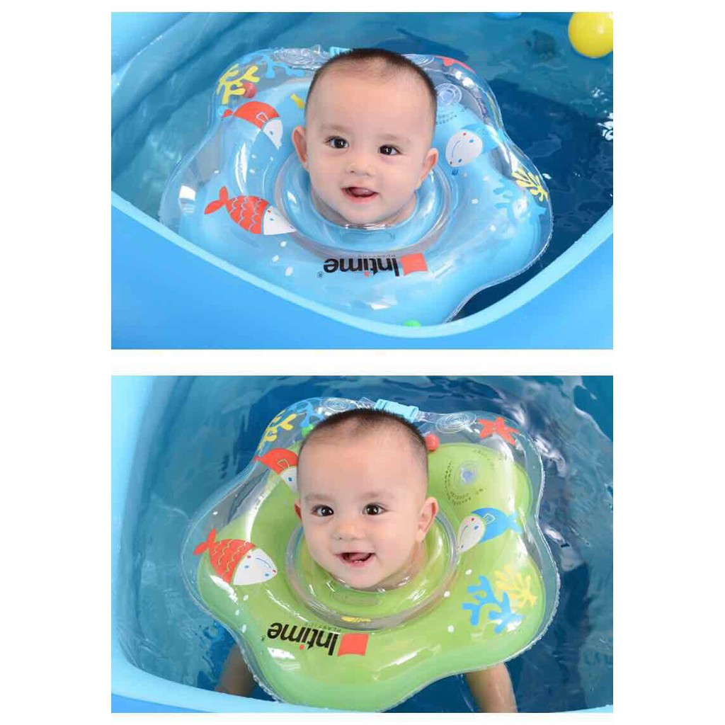 Pelampung Leher Bayi Baby Swim Neckring star bintang merek Intime YT-076