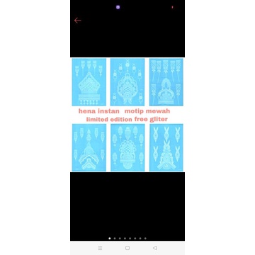 01 PCS HENNA INSTAN / MOTIP LIMITED EDITION / MOTIP MEWAH