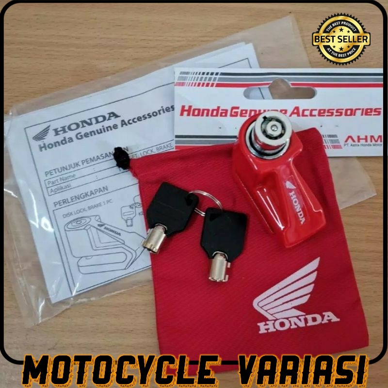 [COD GROSIR] GEMBOK CAKRAM ORIGINAL HONDA / DISK SET LOCK BRAKE CAKRAM ORIGINAL HONDA