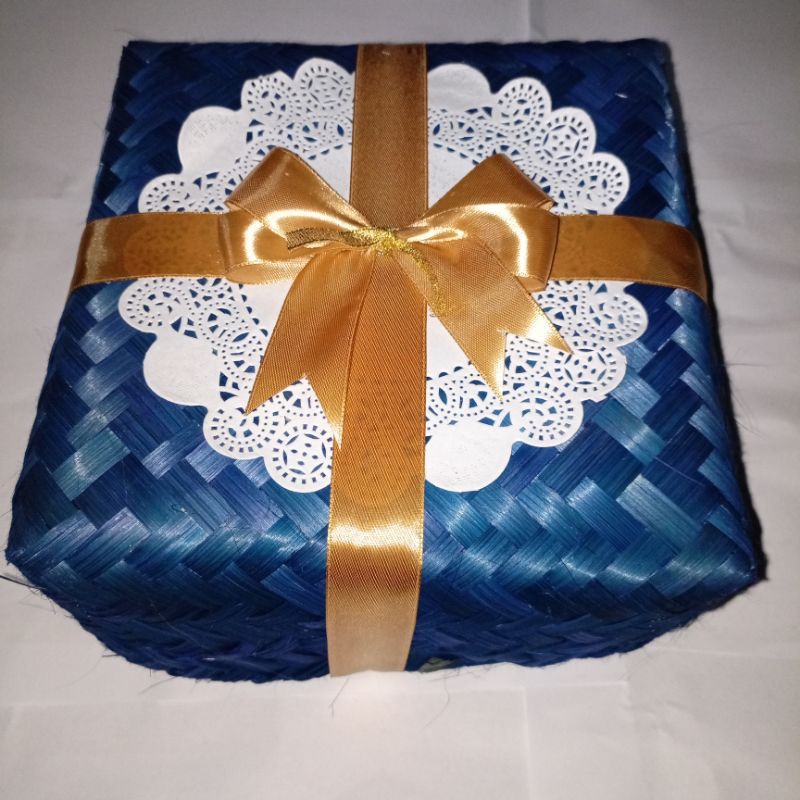 

Besek 20x20 hias pita Kwalitas Super paket 10 pasang