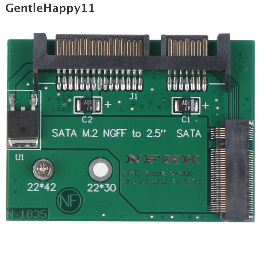 Gentlehappy M.2 NGFF ssd solid state hard disk Ke Kartu Adaptor sata3 Setengah Tinggi 2.5 inch