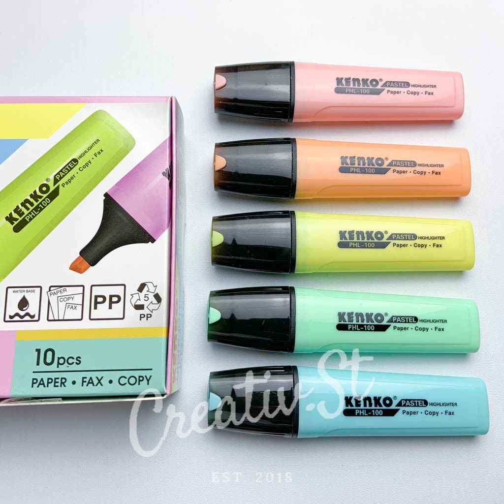 

KENKO Highlighter / Penanda Pastel Neon Colour Hl-100