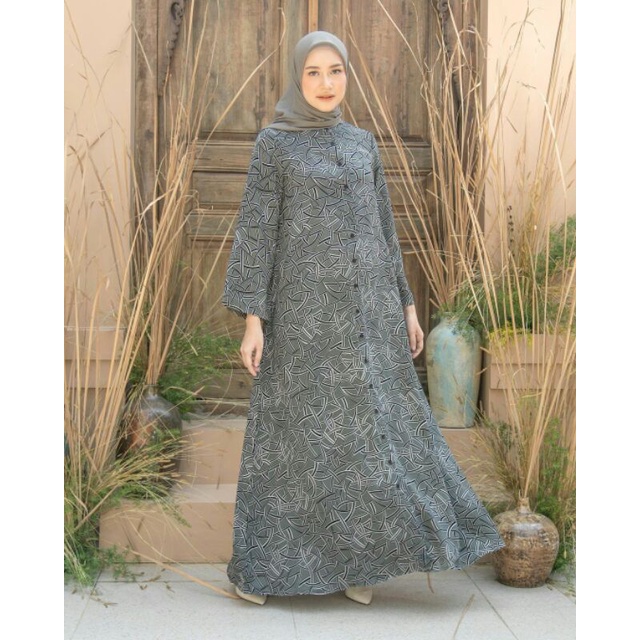 HARUMI ABAYA HEAVEN LIGHTS DUSTY YEAST SIZE M