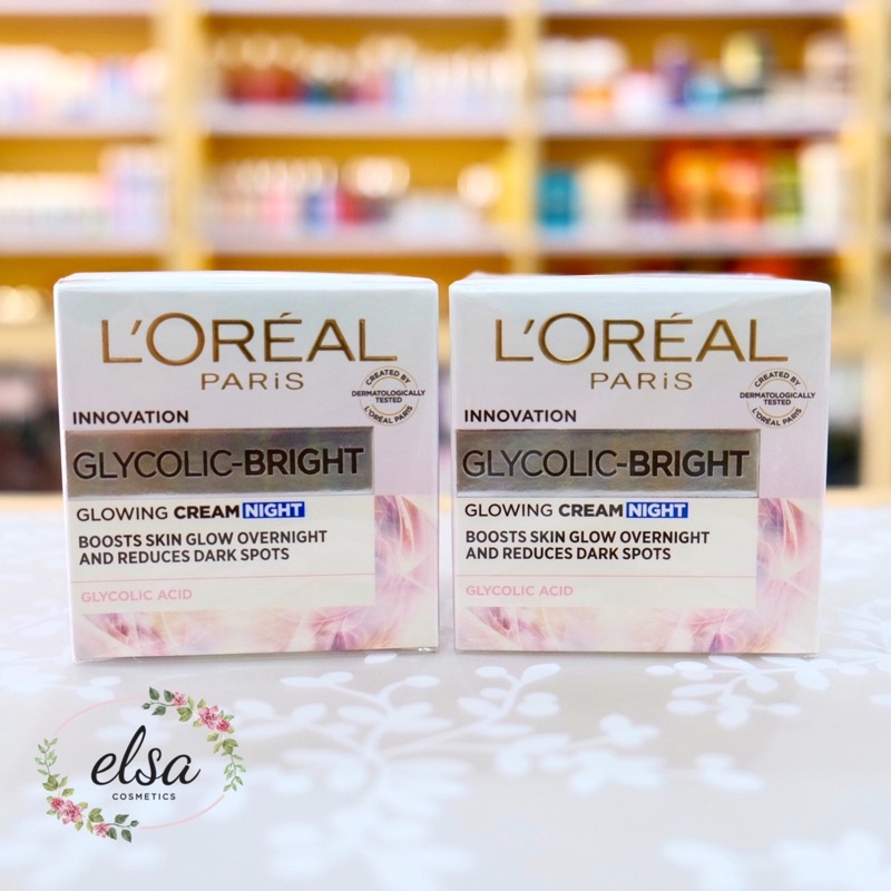 Loreal Glycolic Bright Glowing Night Cream 50ml
