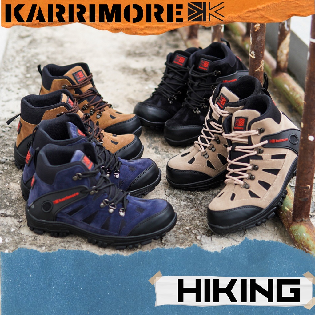 Sepatu Safety Proyek Gunung Hiking Touring Karrimor Outdoor Ujung Besi Pria Terlaris