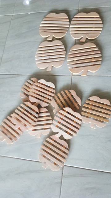 Tatakan Gelas Serbaguna / Alas Gelas Kayu / Coaster set