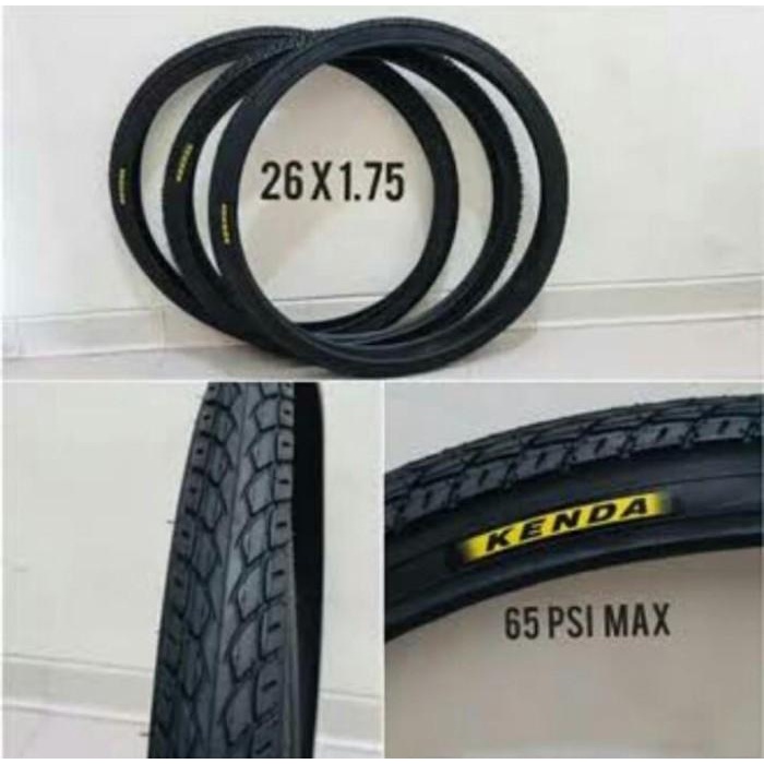 Tire | Ban Luar Sepeda 26 X 175 Kenda 26 X 1.75 Hitam