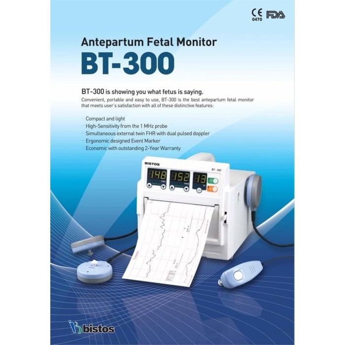 FETAL MONITOR BISTOS - GTC BISTOS BT 300 - CTG BISTOS