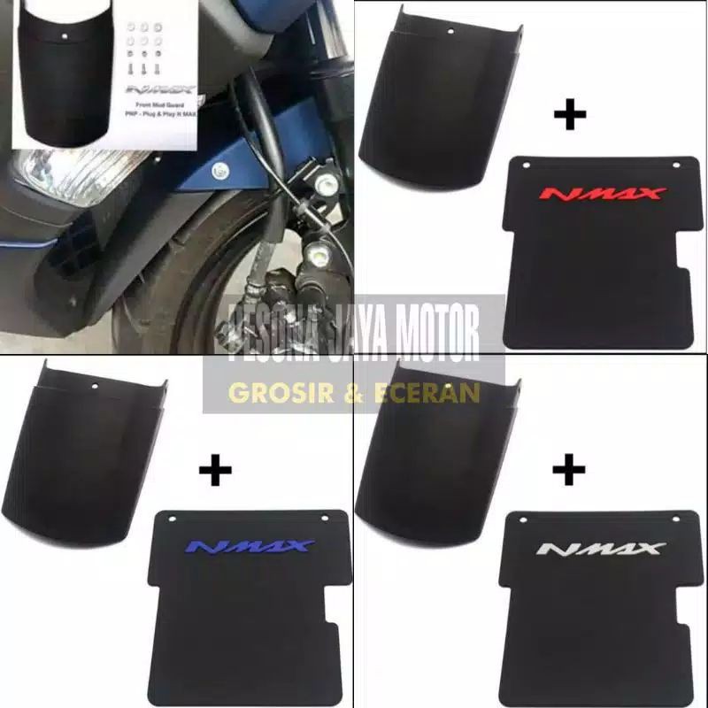 Mudflap Nmax Old 2015-2019 Paket Sambungan Spakbor Depan Nmax Old 2015-2019