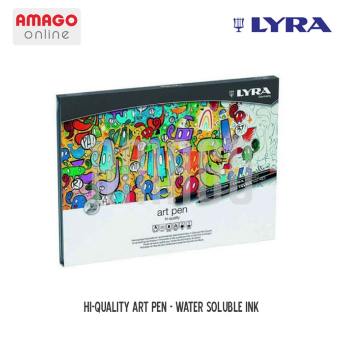 Spidol Warna Lukis LYRA Artpen - Metal Box - 20 pcs - 6751200