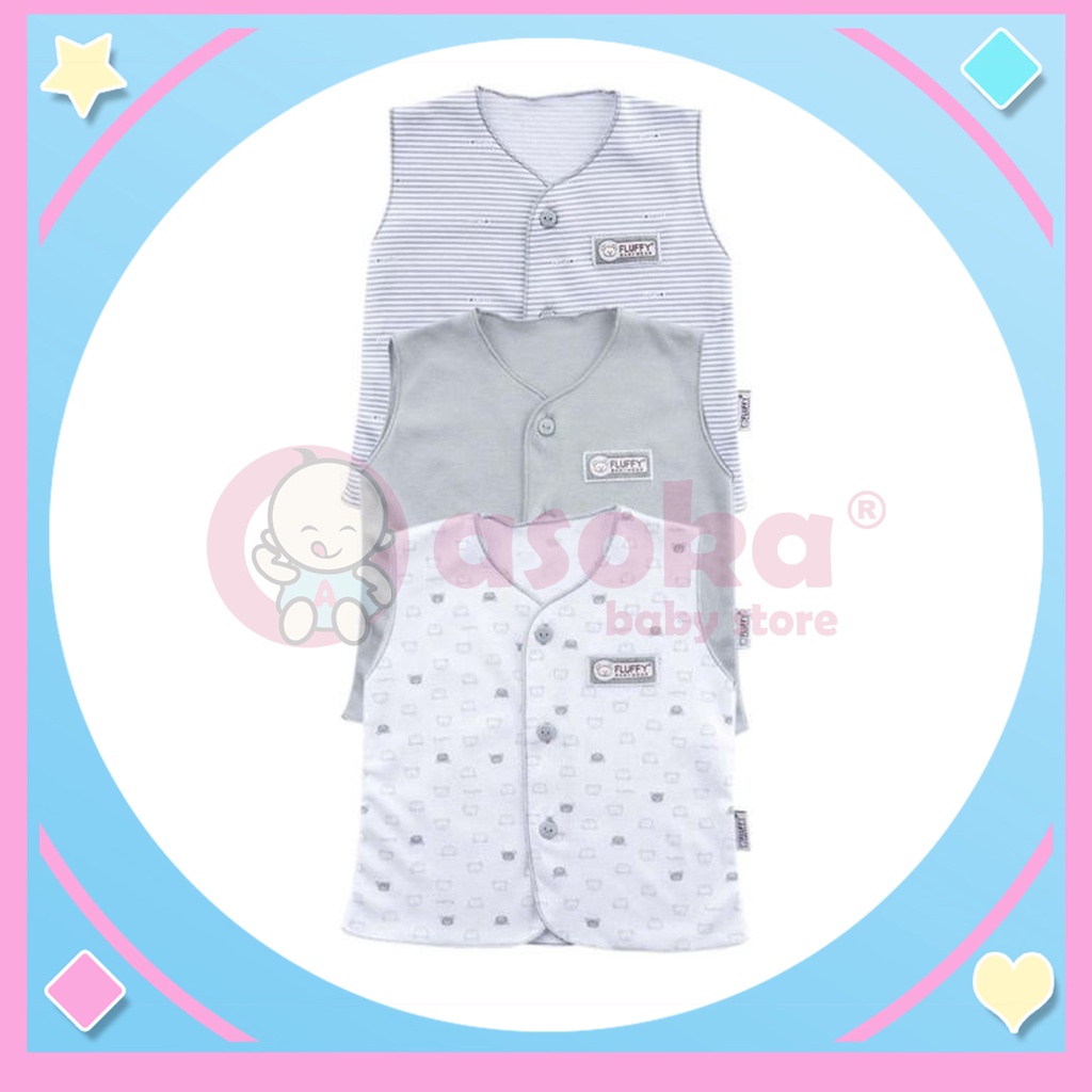 Fluffy Baju Kutung Neci Bkan Abu Newborn ASOKA