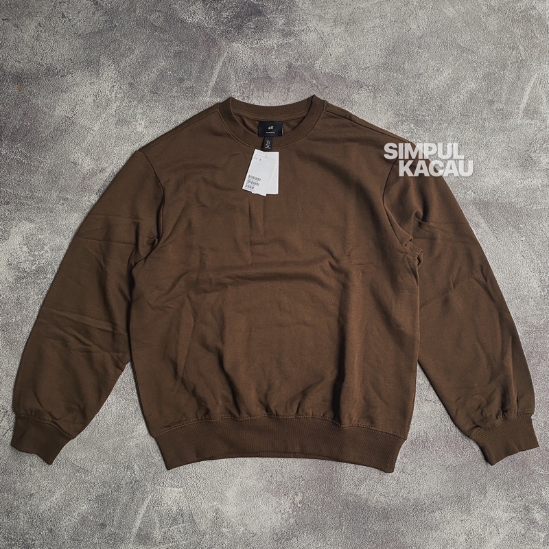 crewneck H&amp;M basic Original resmi store