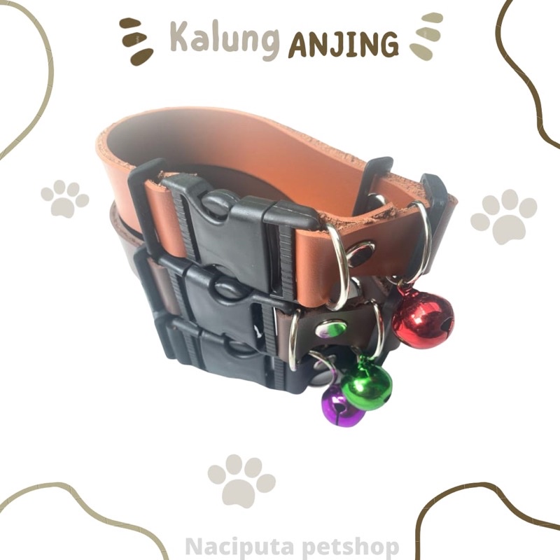 kalung anjing besar/kalung anjing/ kalung anjing kulit
