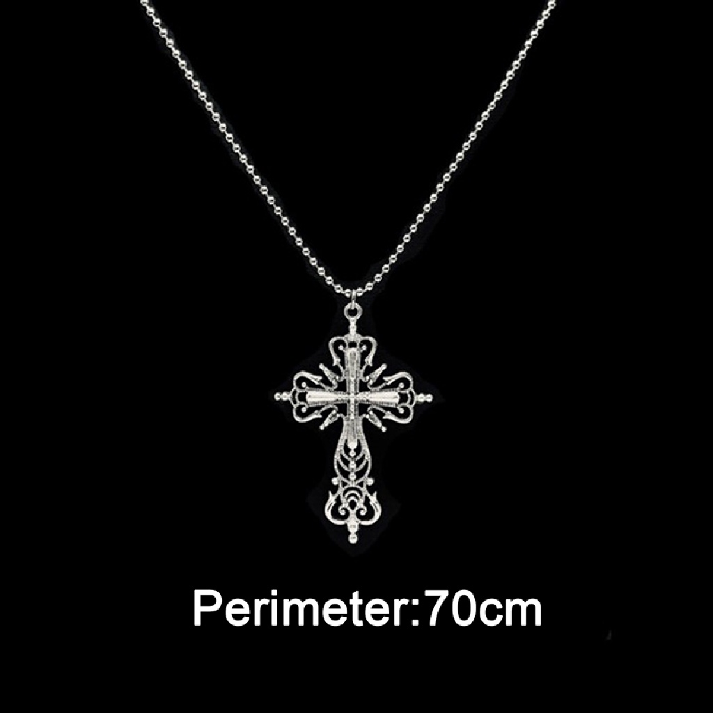 5026-4 Gothic Dark Style Cross Pendant Necklace Rock Punk Goth Fashion Necklaces 5026-4